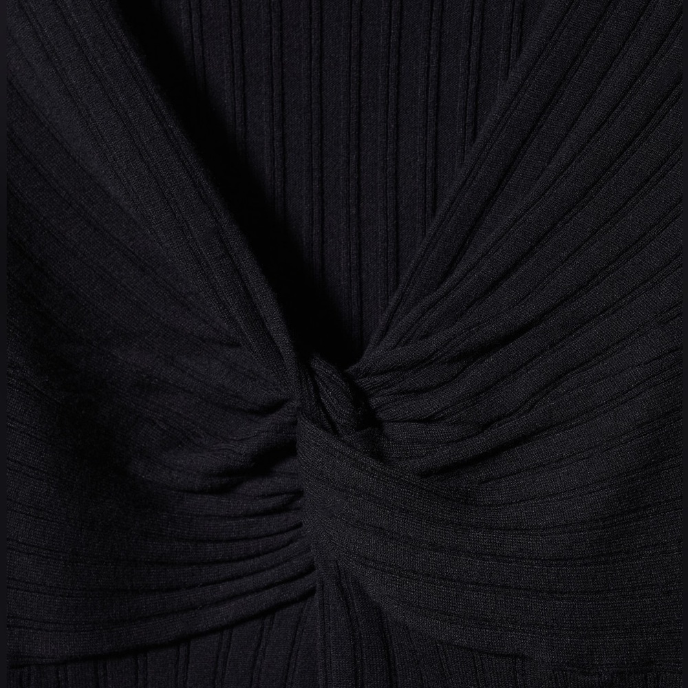 Mango Ribbed Front Knot Sweater - Picture 2 of 7